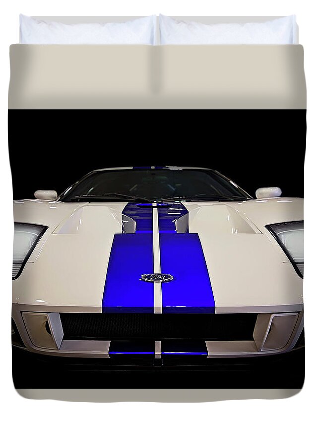 Ford Gt Duvet Cover featuring the photograph 2005 Ford GT - Supercar - Mid Engine by Jason Politte