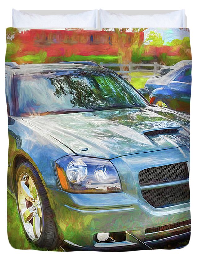 2006 Dodge Magnum Rt Duvet Cover featuring the photograph 2006 Dodge Magnum RT X101 by Rich Franco