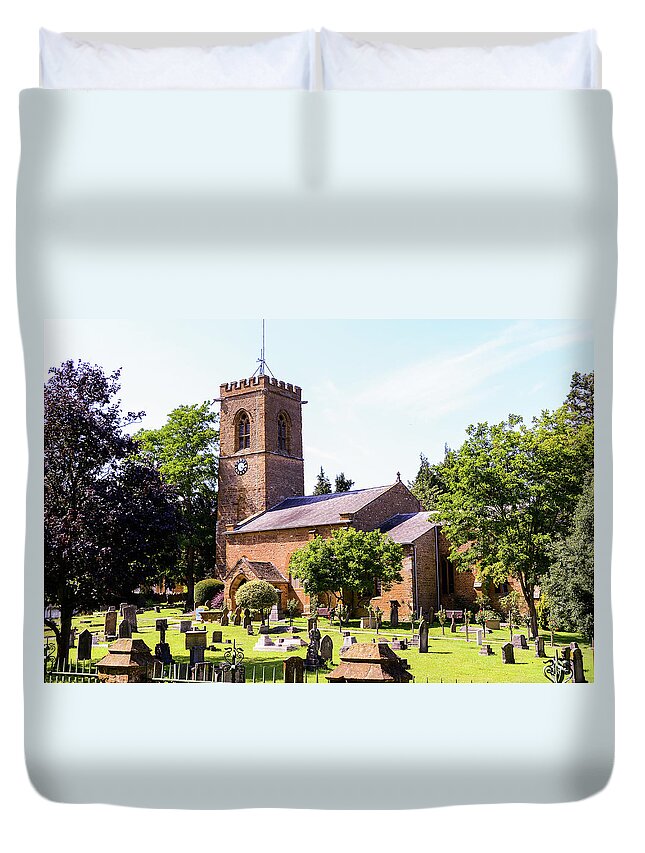 Abington Park.2011 Duvet Cover featuring the photograph St Peter and St Paul's Church #2 by Gordon James