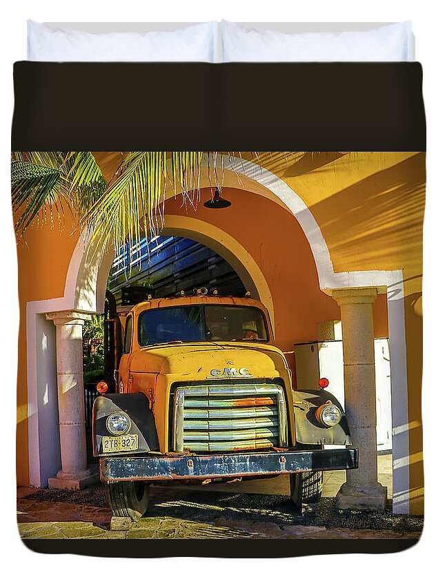 Costa Maya Mexico Duvet Cover featuring the photograph Costa Maya Mexico by Paul James Bannerman