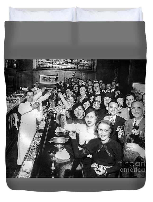 Prohibition Duvet Cover featuring the photograph Celebrate #4 by Jon Neidert