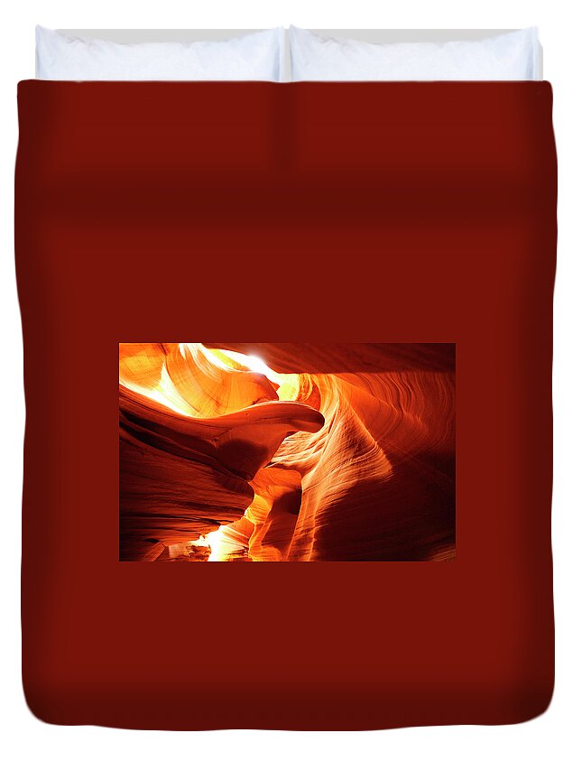 Slot Canyon Duvet Cover featuring the photograph Slot Canyon Lake Powell #4 by Rick Wilking