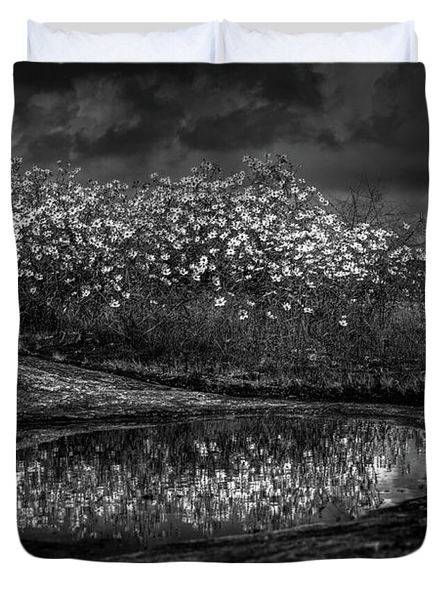 Black And White Duvet Cover featuring the photograph Untitled 4 by Doug Sturgess