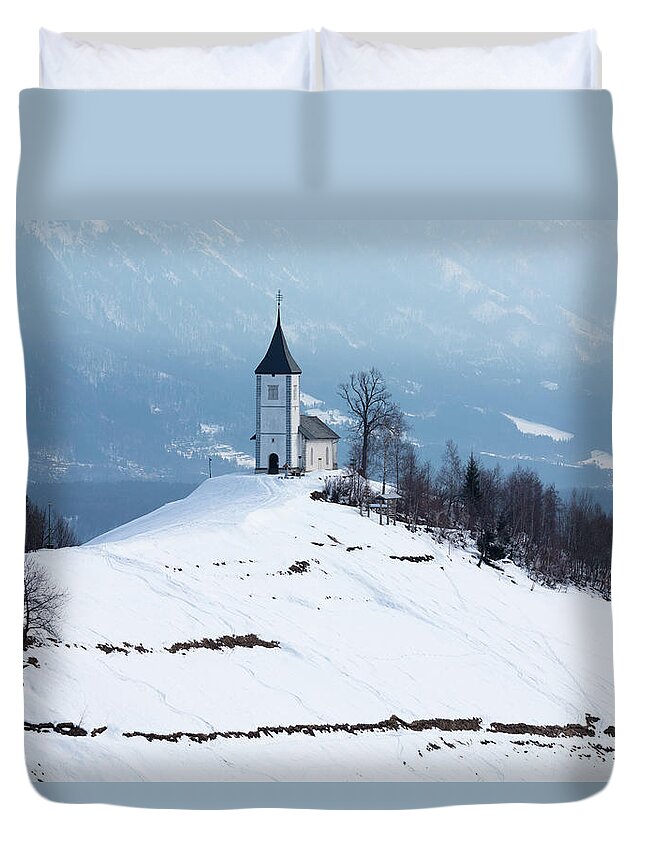 Jamnik Duvet Cover featuring the photograph Jamnik church of Saints Primus and Felician #40 by Ian Middleton