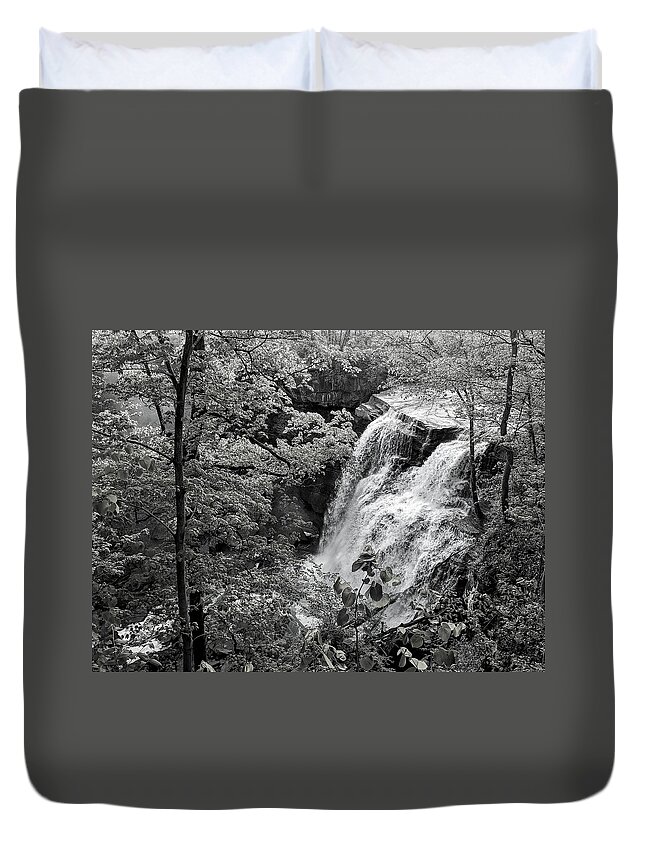  Duvet Cover featuring the photograph Brandywine Falls by Brad Nellis