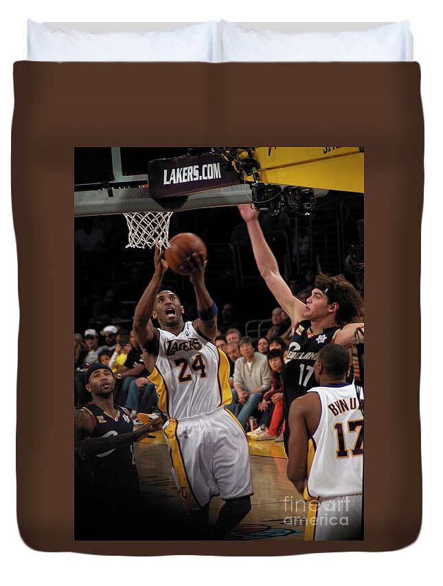 Kobe Duvet Cover featuring the photograph Kobe by Marc Bittan
