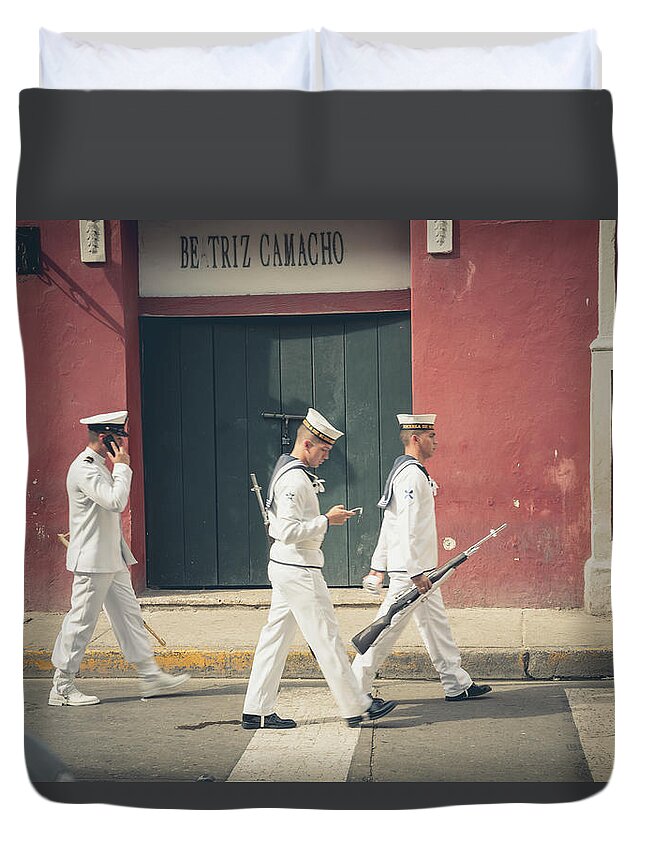 Cartagena Duvet Cover featuring the photograph Cartagena Bolivar Colombia #7 by Tristan Quevilly