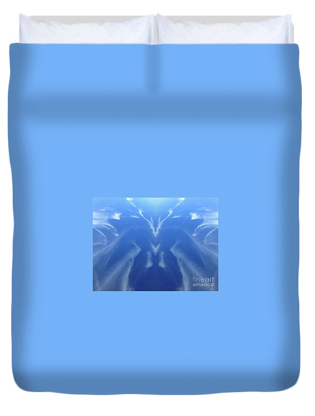 Et Duvet Cover featuring the photograph Non-human intelligence #21 by Holy Hands