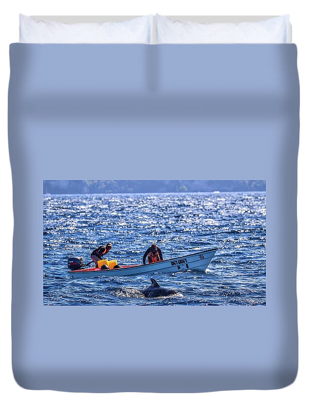 St. Lucia Duvet Cover featuring the photograph St. Lucia #9 by Paul James Bannerman