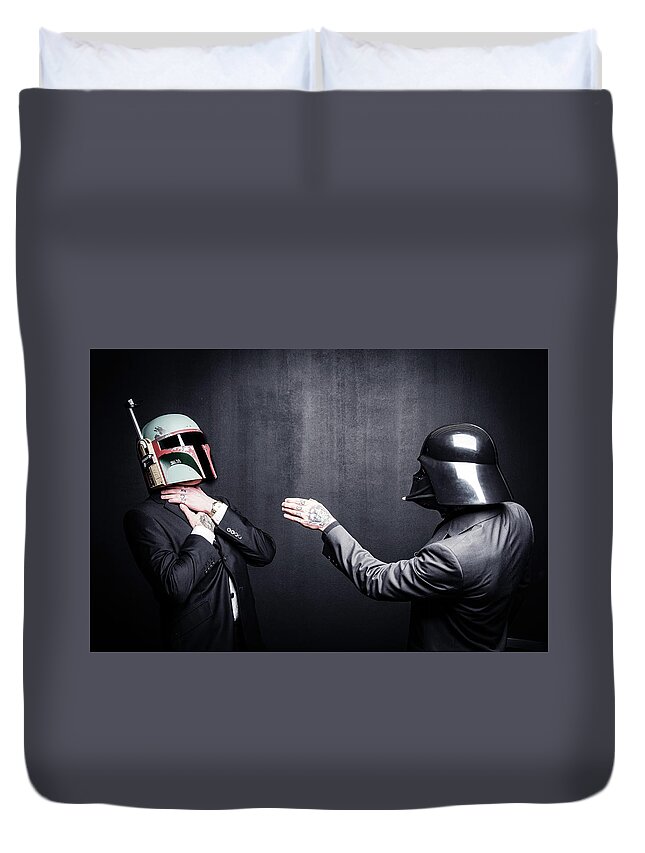 Star Wars Duvet Cover featuring the photograph Star wars #9 by Marino Flovent