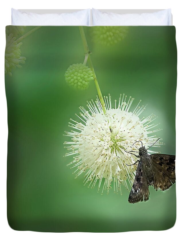 Wildlife Duvet Cover featuring the photograph A Ball of Joy by Marvin Spates