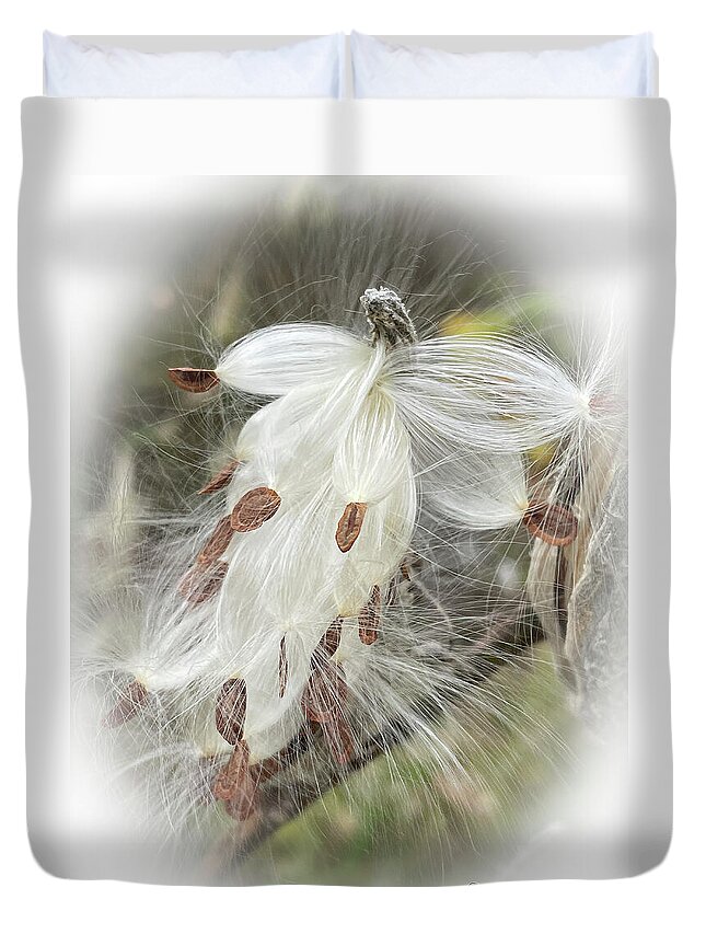 Milkweed Duvet Cover featuring the photograph A Horse Named Milkweed by Terri Harper