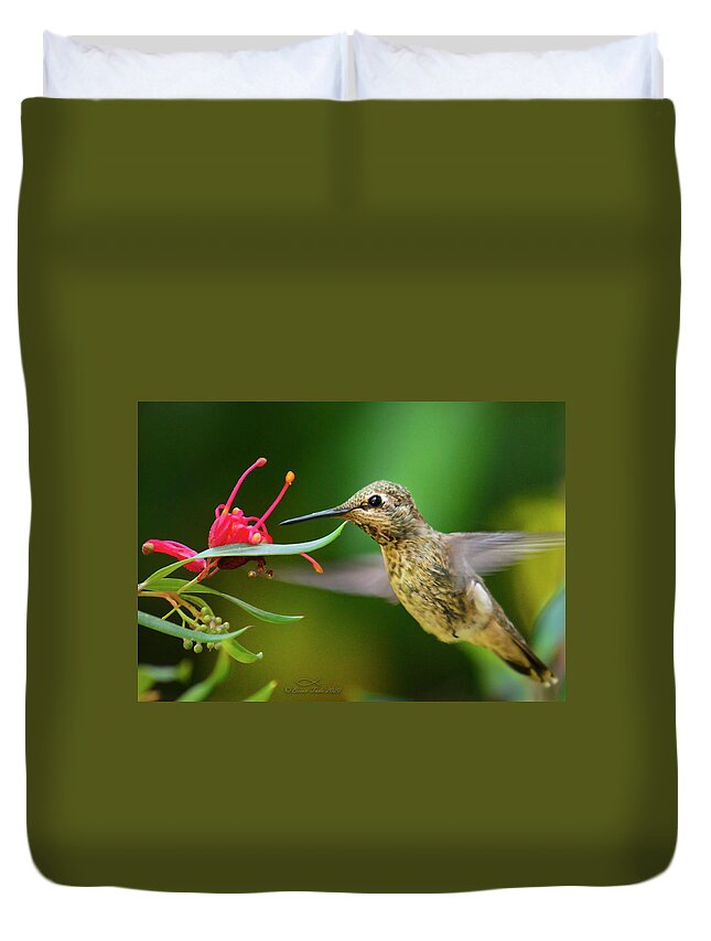 Wildlife Duvet Cover featuring the photograph A Little Tickle by Brian Tada