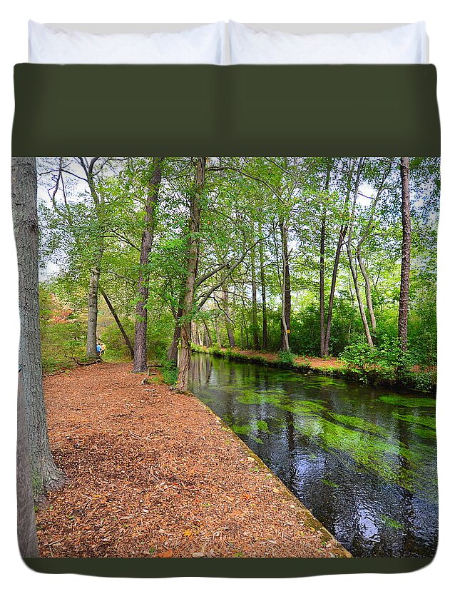 River Duvet Cover featuring the photograph A River Runs Through It by Stacie Siemsen