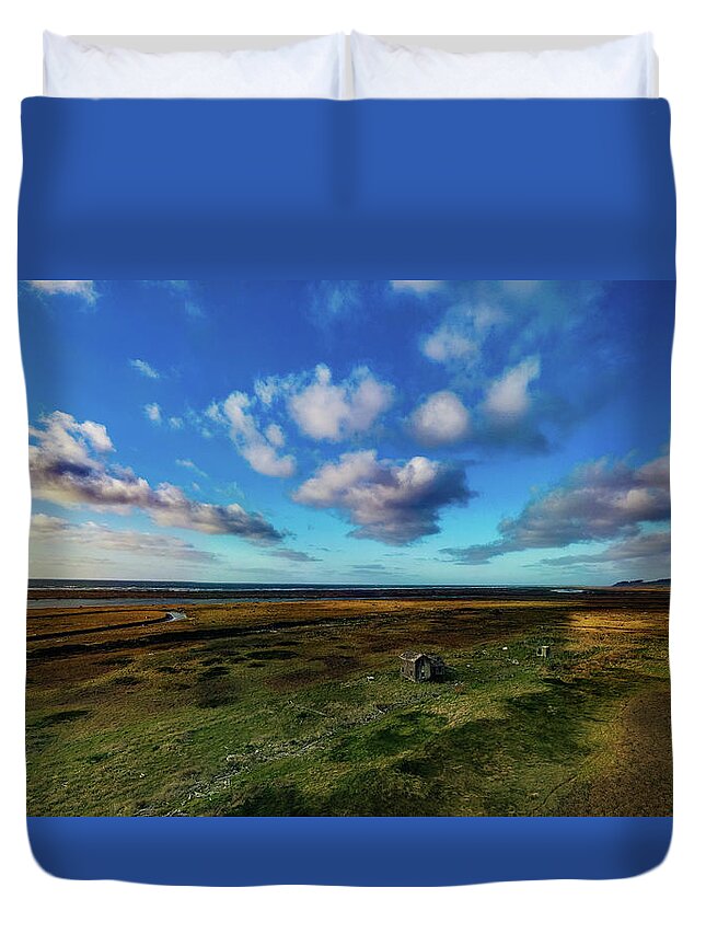 Loleta Duvet Cover featuring the photograph Abandoned on the Delta by Steve Bunch