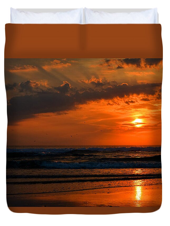 Coast Guard Beach Duvet Cover featuring the photograph Above and Below - Coast Guard Beach by Dianne Cowen Cape Cod Photography