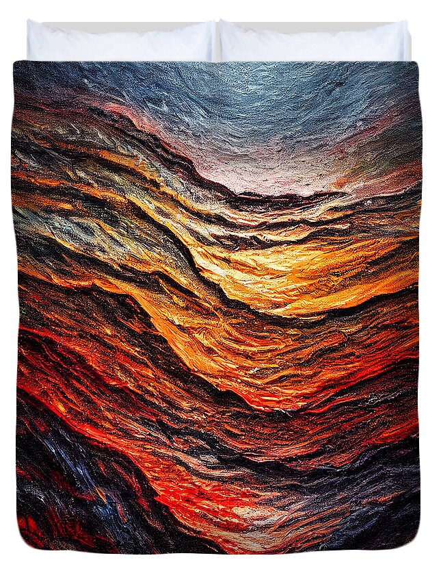Abstract 74 Duvet Cover featuring the digital art Abstract 74 by Craig Boehman