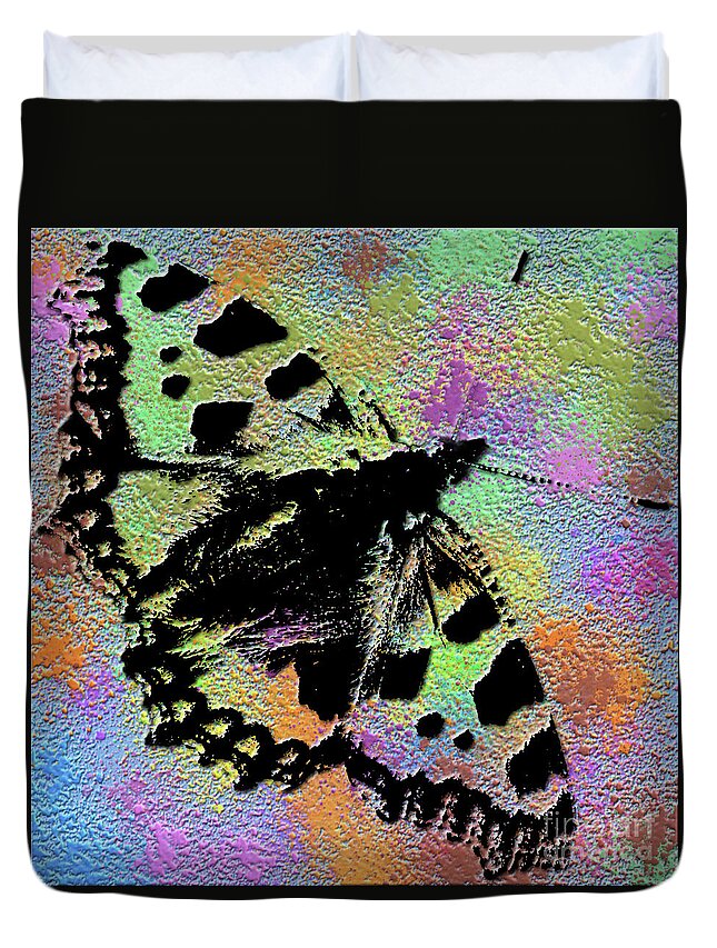 Abstract Butterfly Duvet Cover featuring the photograph Abstract butterfly by Pics By Tony