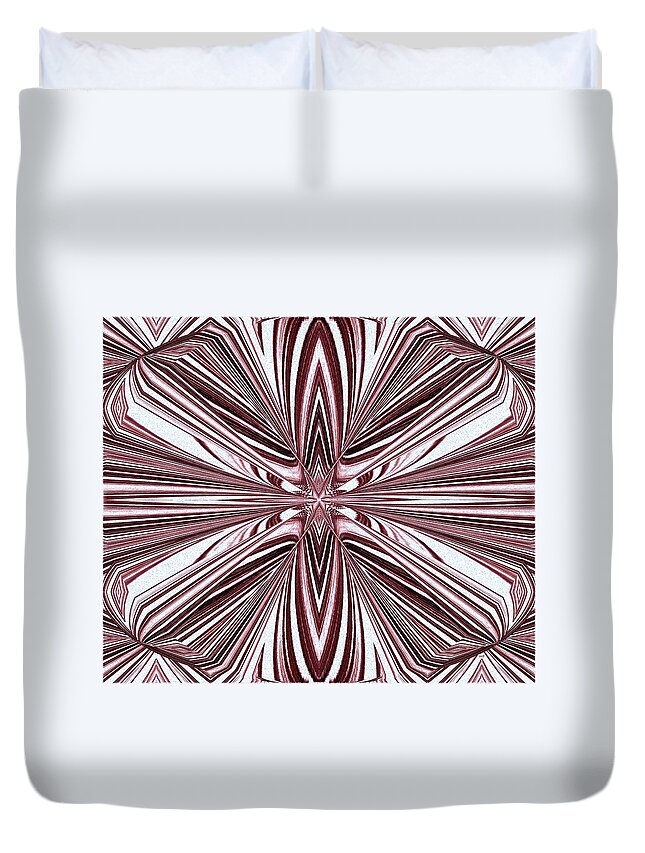 Abstract Duvet Cover featuring the digital art Abstract Decor 17 by Will Borden