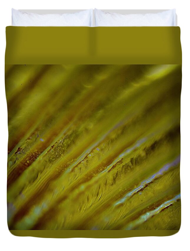 Abstract Duvet Cover featuring the photograph Abstract Gold by Neil R Finlay