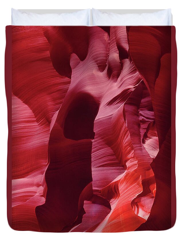 Dave Welling Duvet Cover featuring the photograph Abstract Sandstone Detail Lower Antelope Slot Canyon Arizona by Dave Welling