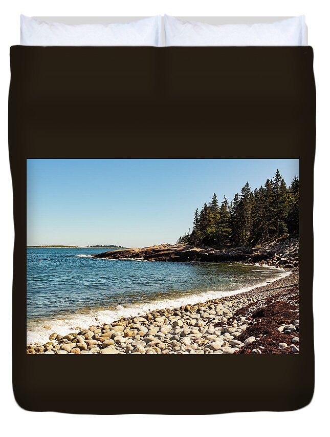 Acadia Duvet Cover featuring the photograph Acadia National Park Landscape Photography by Amelia Pearn