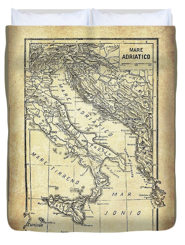 Vintage Map of Mediterranean sea - AntikStock
