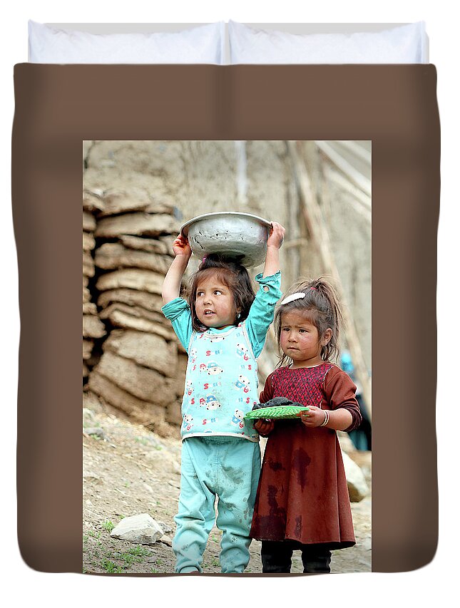  Duvet Cover featuring the photograph Afghanistan 22 by Eric Pengelly