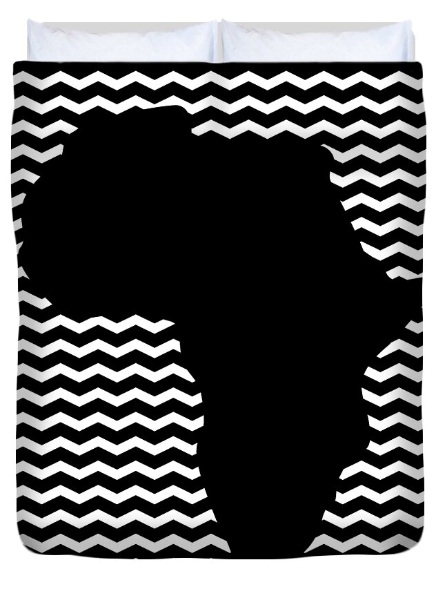 Africa Duvet Cover featuring the digital art African continent by Cu Biz
