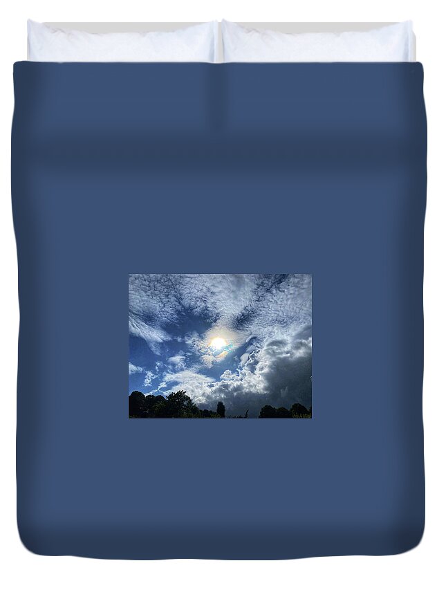 Sun Duvet Cover featuring the photograph After rain the Sun by Colette V Hera Guggenheim