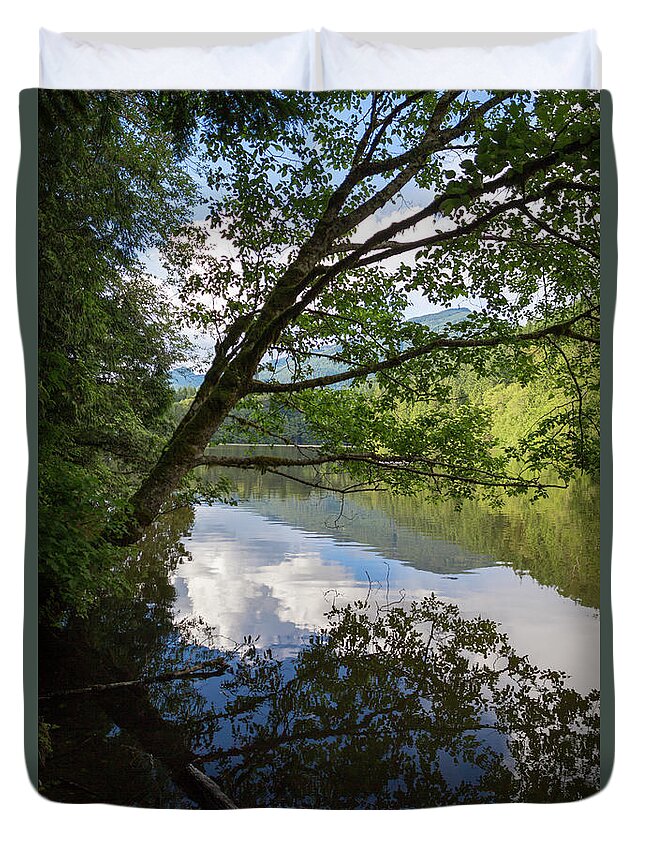 Dv8.ca Duvet Cover featuring the photograph Alice Lake Serenity by Jim Whitley