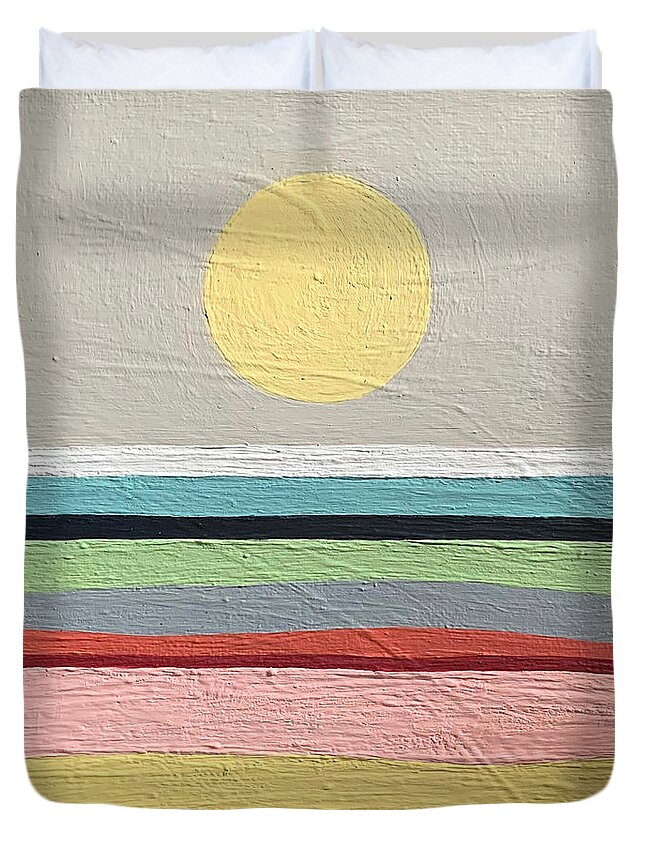Lake Minnetonka Duvet Cover featuring the painting All My Days at the Lake by Christie Olstad