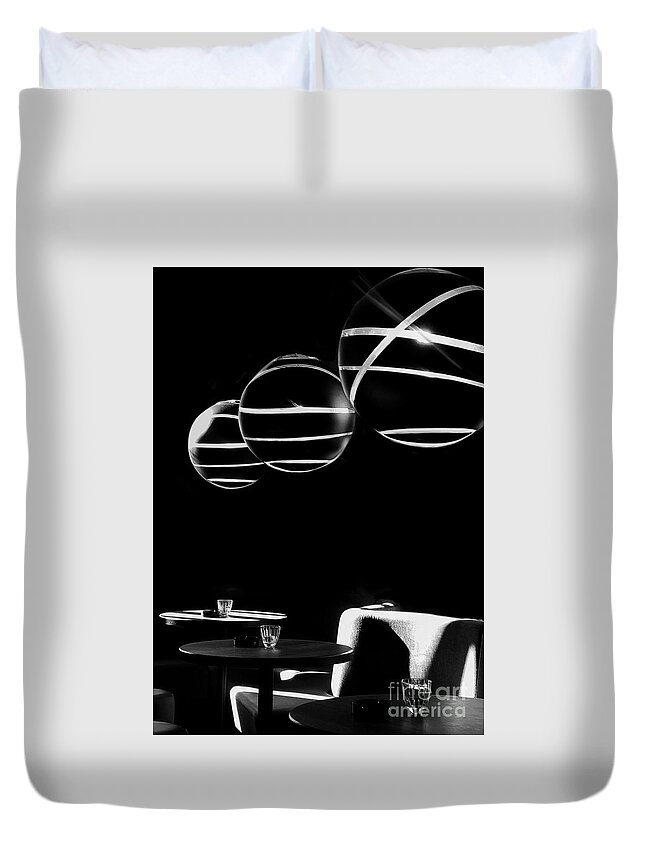 Restaurant Duvet Cover featuring the photograph Ambience by Diana Rajala