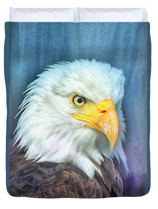 Bird Duvet Cover featuring the photograph American Bald Eagle by Bill Barber