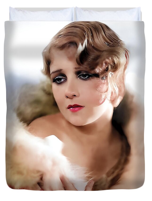 Anita Page 2 Duvet Cover featuring the digital art Anita Page 2 by Chuck Staley