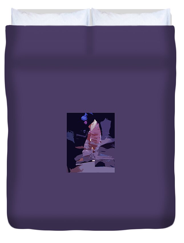 Navajo Duvet Cover featuring the photograph Antelope Canyon 1 Cutout Series by JustJeffAz Photography