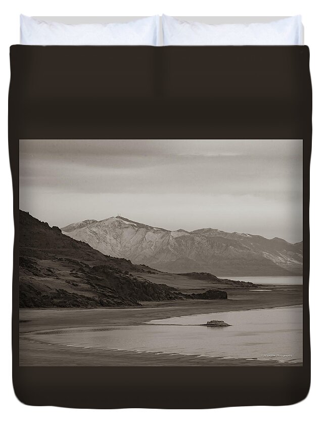 Antalope Island Duvet Cover featuring the photograph Antelope Island by Al Griffin