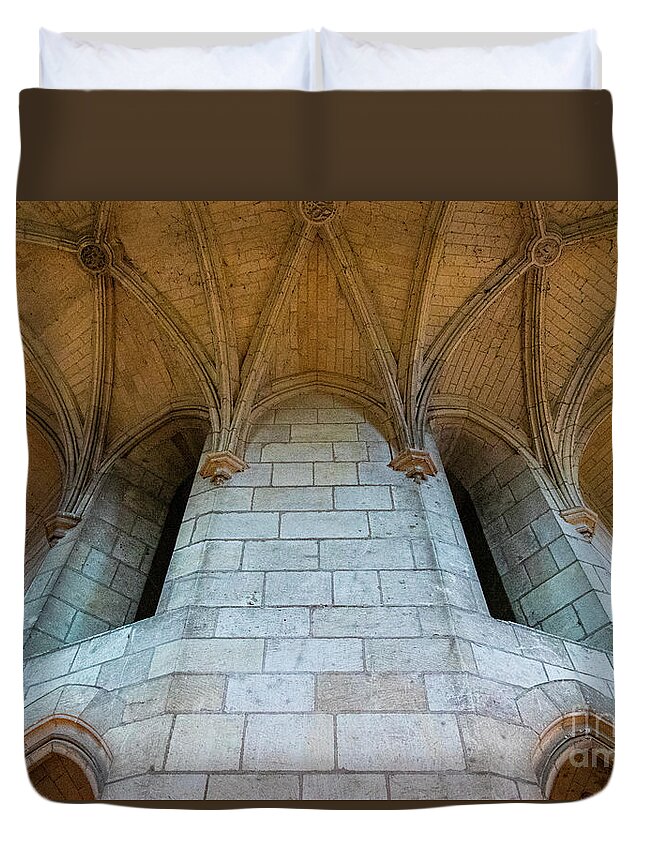 Wayne Moran Photography Duvet Cover featuring the photograph Architectural Details Chateau Royal d Amboise French Chateau Region The Loire Valley by Wayne Moran