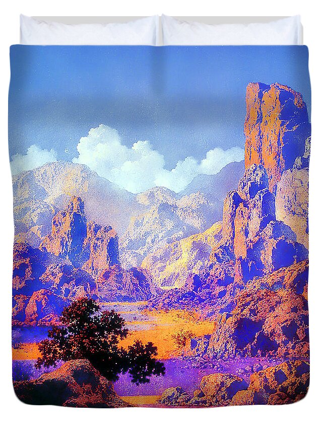 Arizona Duvet Cover featuring the photograph Arizona by Maxfield Parrish
