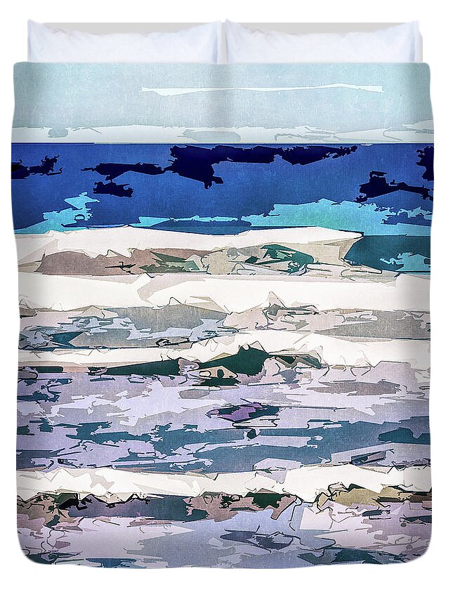 Seasonal Duvet Cover featuring the digital art Spring Thaw by Phil Perkins
