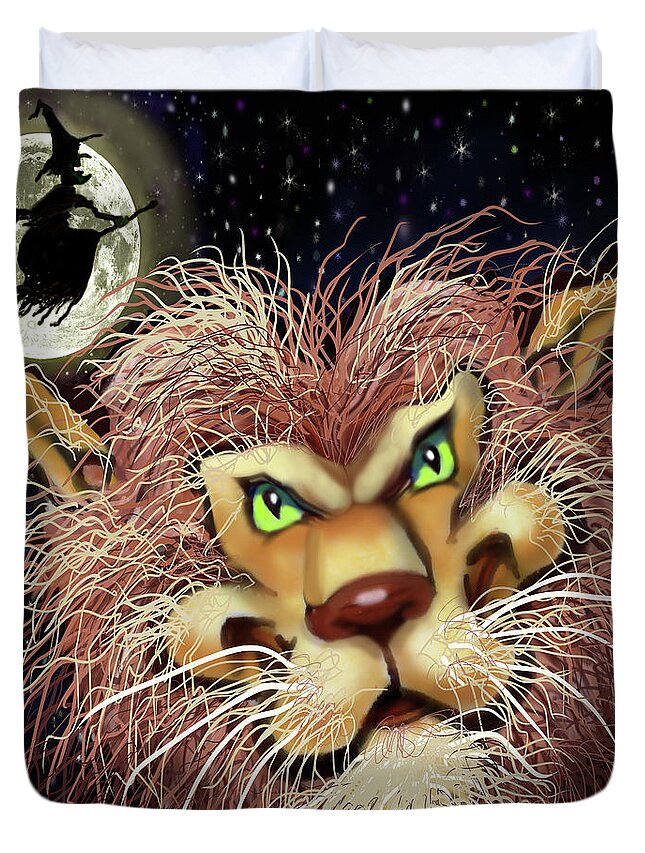 Werewolf Duvet Cover featuring the digital art Werewolf by Kevin Middleton