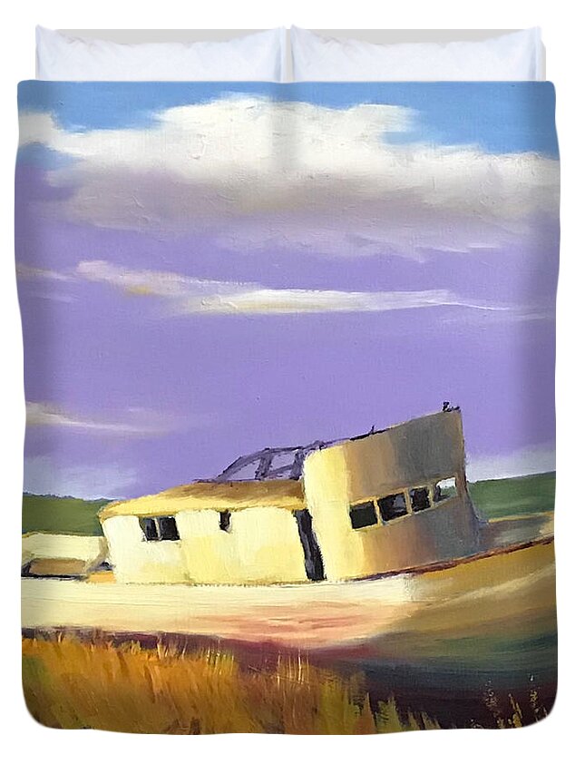 Point Reyes Duvet Cover featuring the photograph Point Reyes by Shawn Smith
