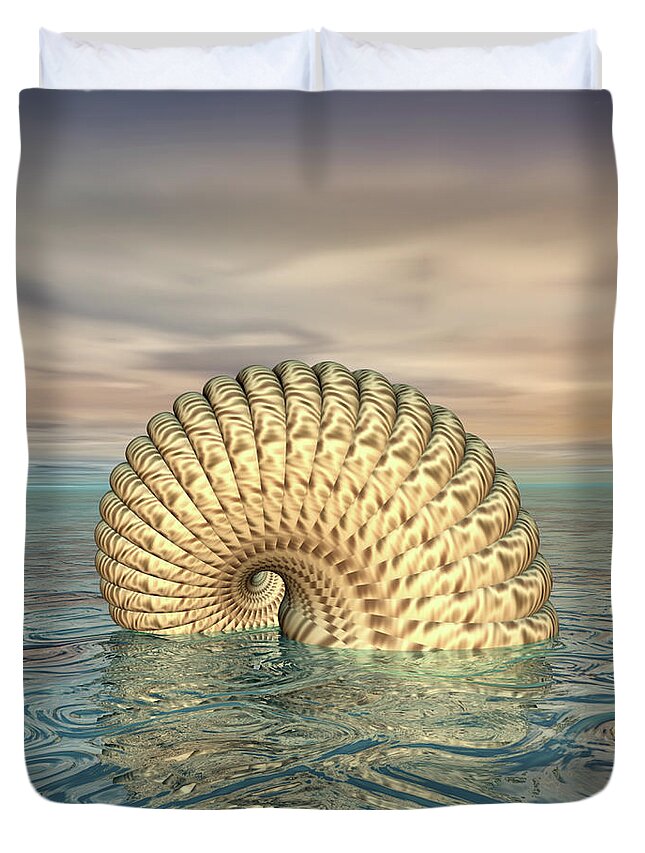Creature Duvet Cover featuring the digital art Mysterious Creature by Phil Perkins