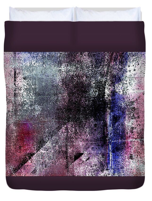 Abstract Duvet Cover featuring the digital art Rise by Marina Flournoy
