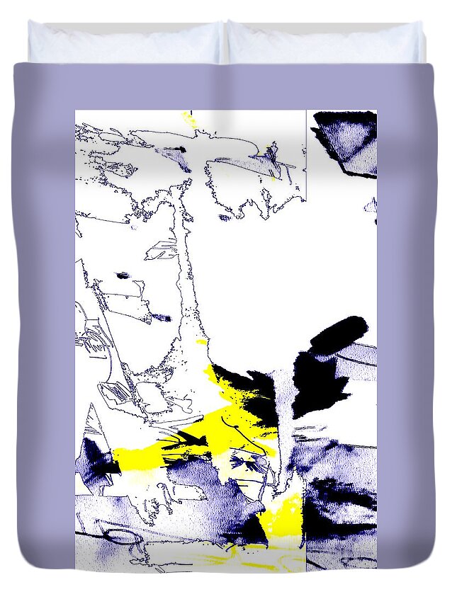 Abstract Painting Duvet Cover featuring the digital art As Such, I Dream Deep Dreams by Jeremiah Ray