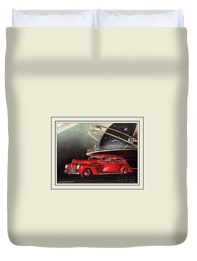 1939 Dodge Deluxe Duvet Cover featuring the photograph Automotive Art 529 by Andrew Fare