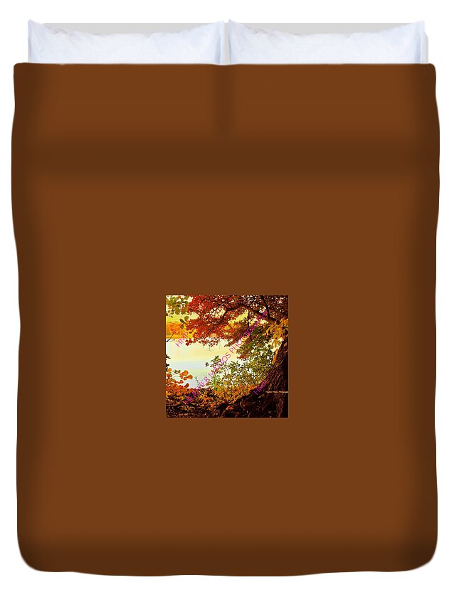 Autumn Duvet Cover featuring the photograph Autumn Glory by Heather M Photography