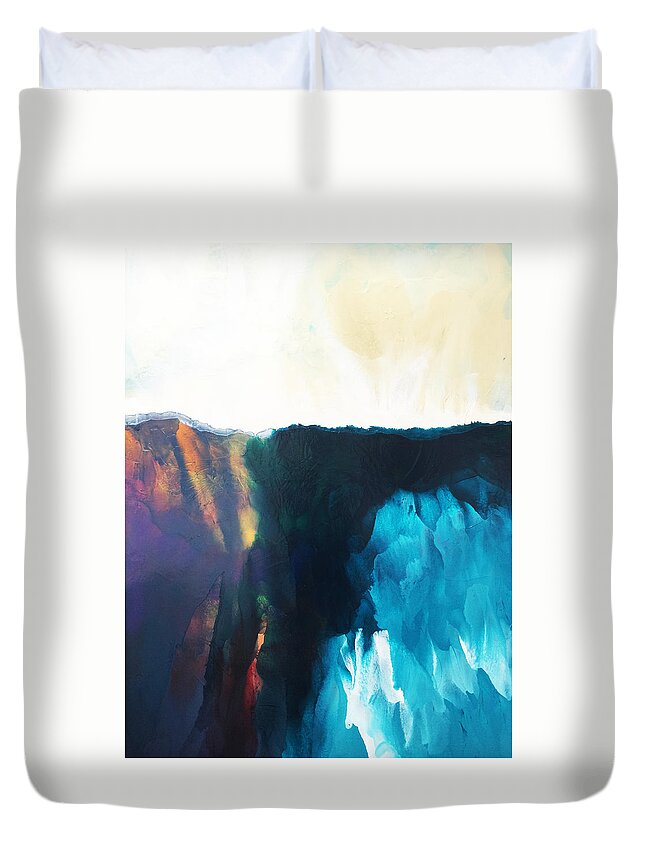  Duvet Cover featuring the painting Awaken by Linda Bailey