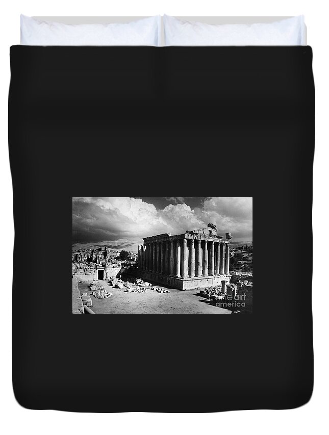 20th Century Duvet Cover featuring the photograph Baalbek, Lebanon by Granger
