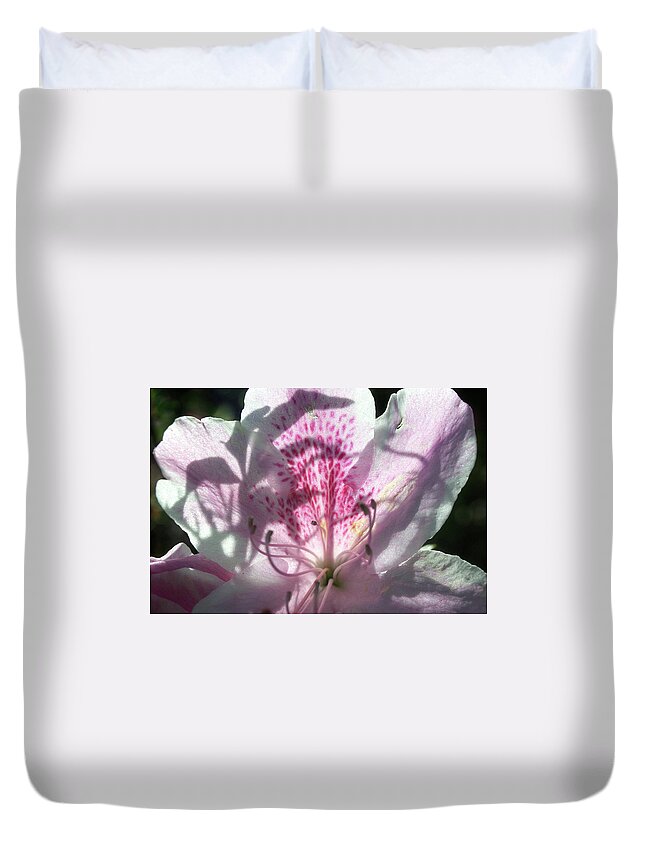 Blossom Duvet Cover featuring the photograph Backlit Petals by George Taylor